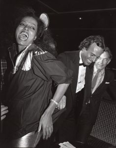 Diana Ross, Julio Iglesis and Robin Leach 1983, NY.jpg